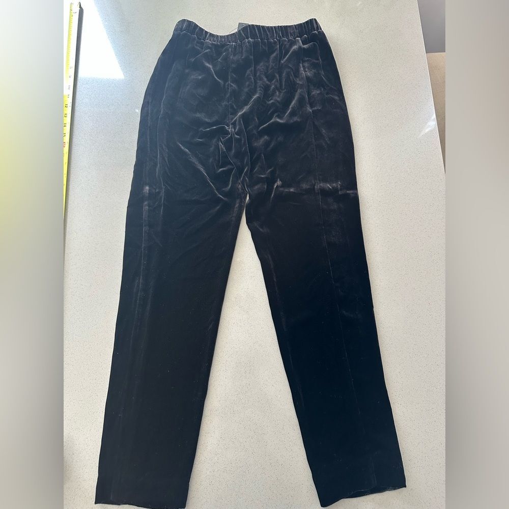 BRAND NEW with TAG! Theory velvet black pants Thorene size small - Picture 8 of 10